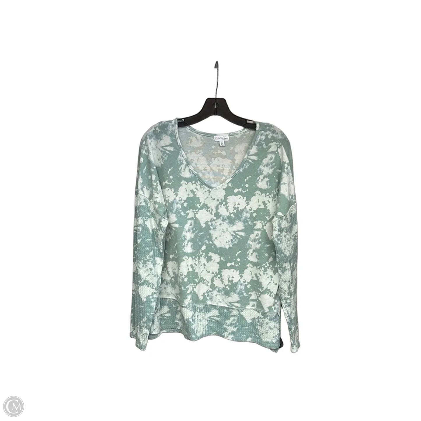 Sweater By Olivia Sky In Green, Size: Xl