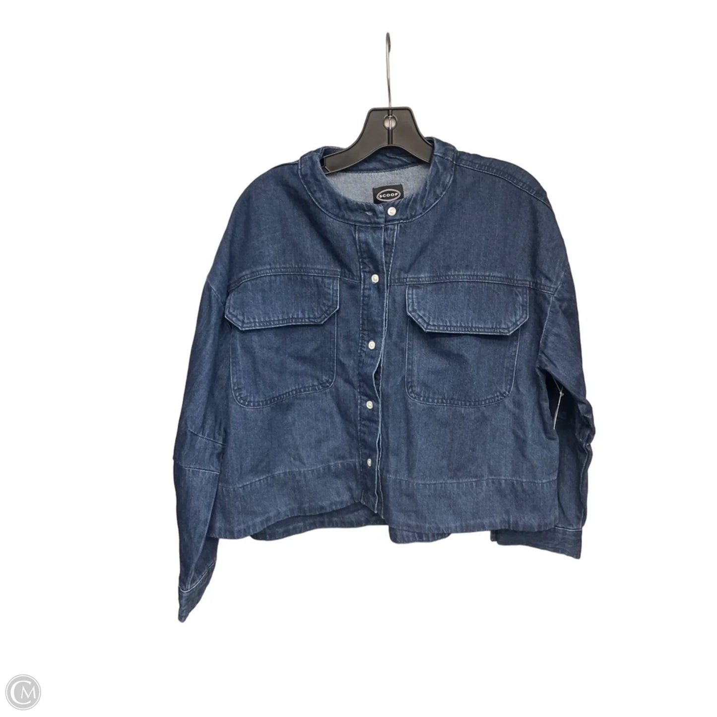 Jacket Denim By Scoop In Blue Denim, Size: S