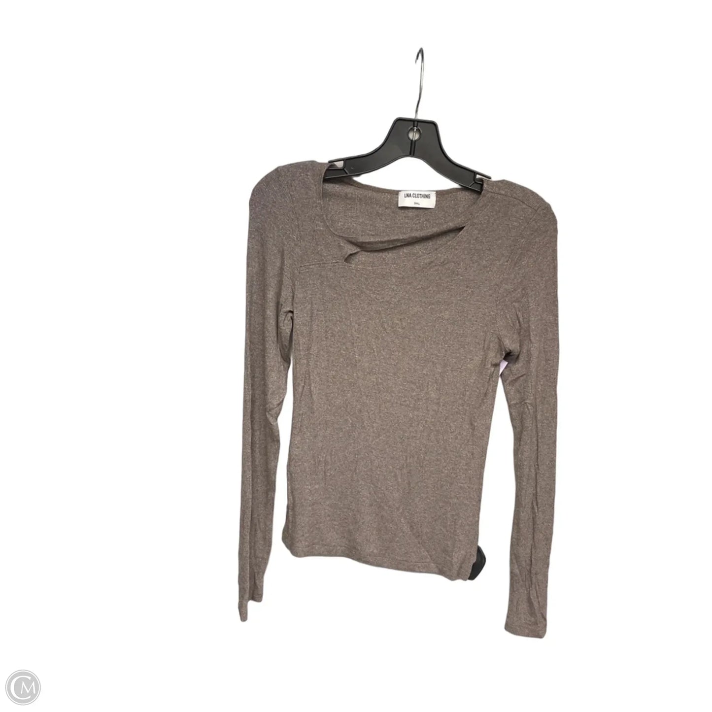 Top Long Sleeve By Lna In Brown, Size: S