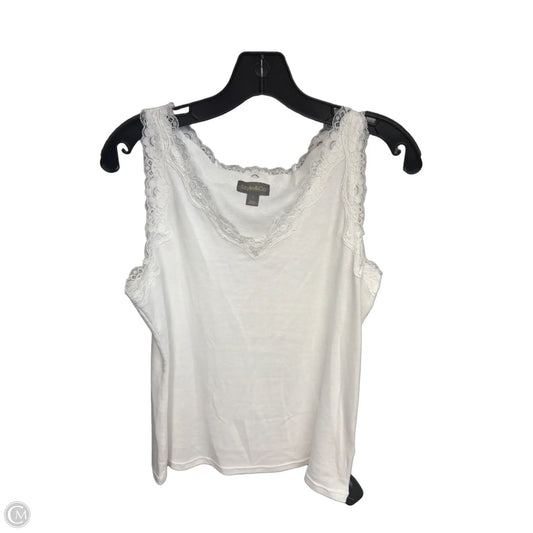 Top Sleeveless By Style And Company In White, Size: S