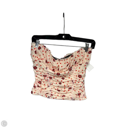 Top Sleeveless By Free People In Cream & Red, Size: Xs