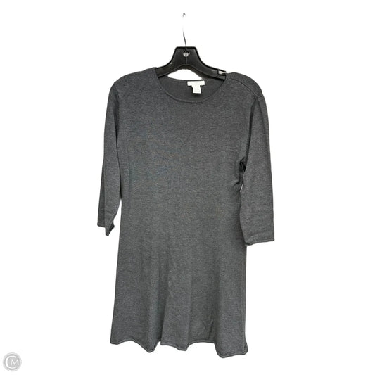 Dress Casual Midi By H&m In Grey, Size: L