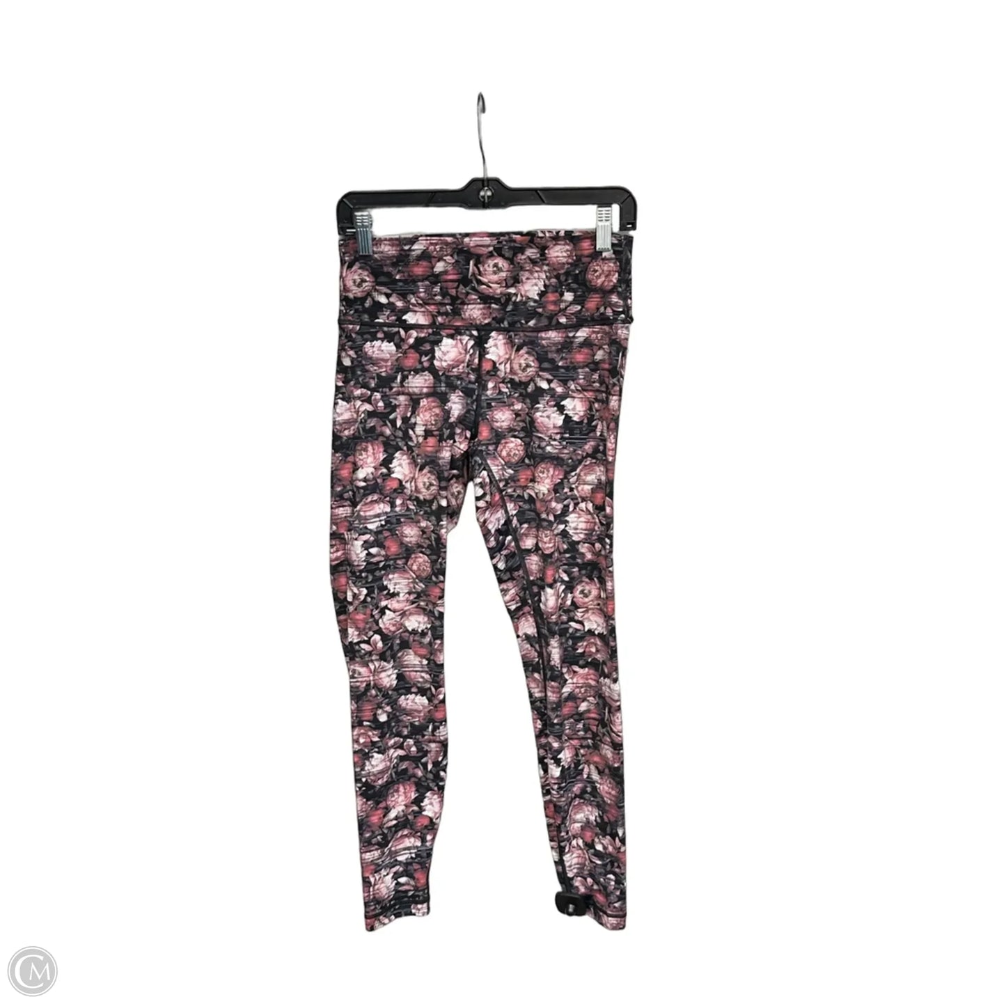 Athletic Leggings By Lululemon In Floral Print, Size: 10