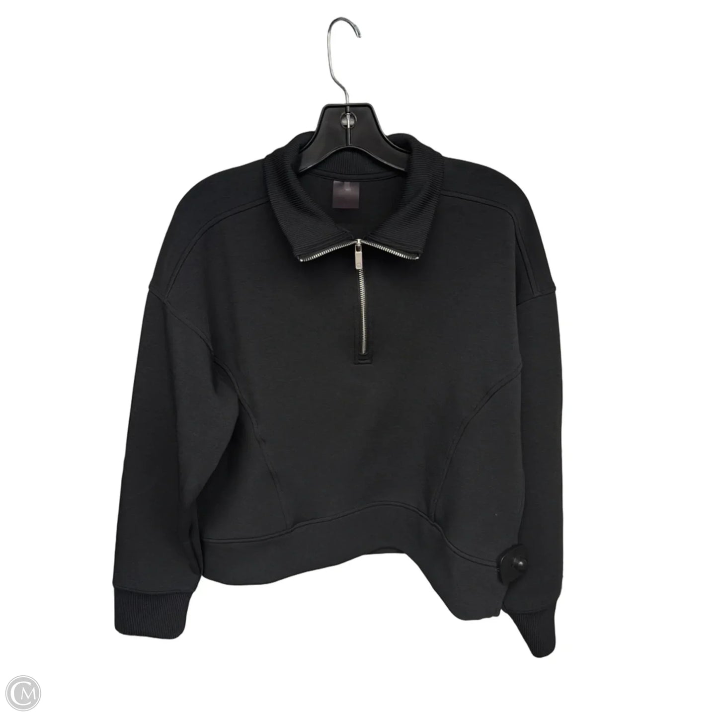 Athletic Sweatshirt Crewneck By Calia In Black, Size: M