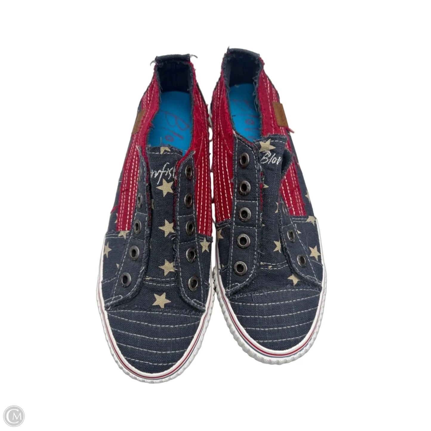 Shoes Sneakers By Blowfish In Blue Red & White, Size: 9