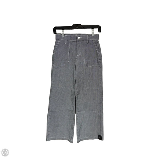 Jeans Wide Leg By Evereve In Blue & White, Size: 24