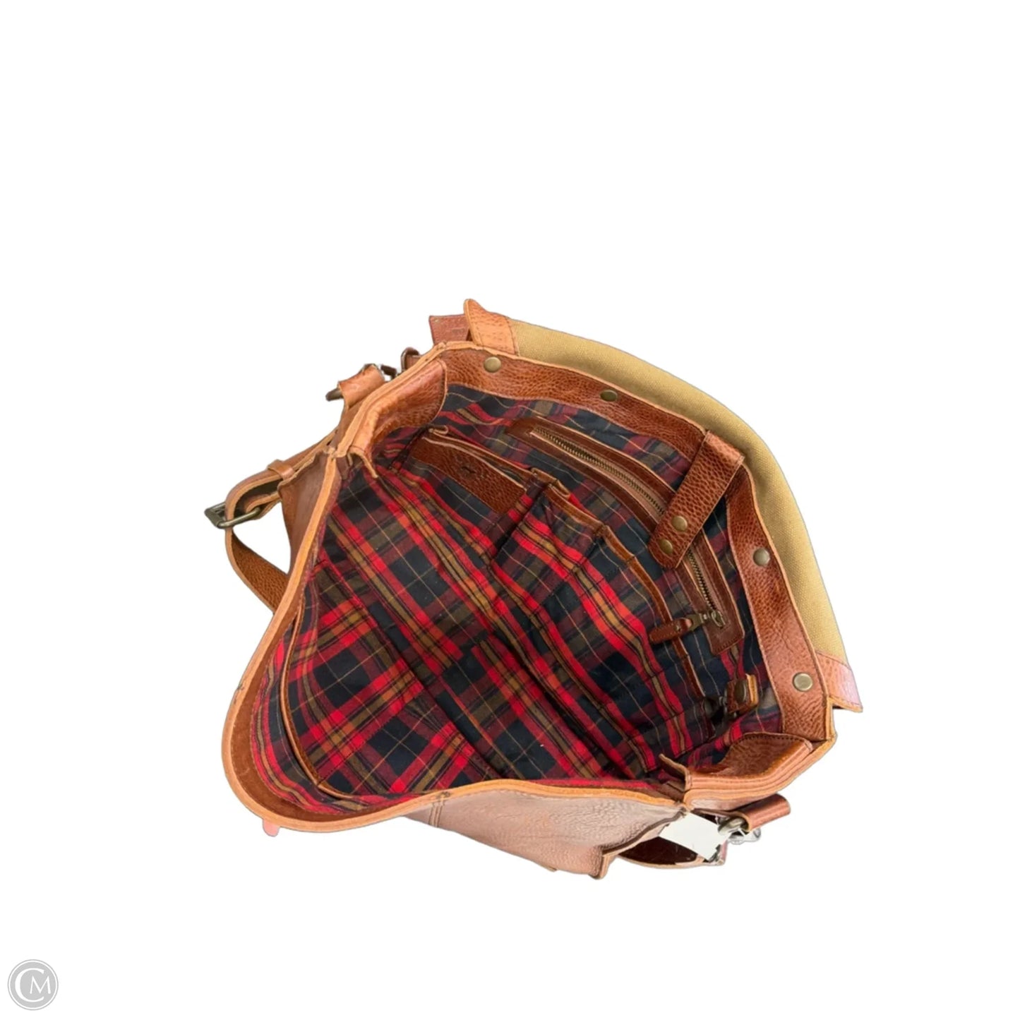 Laptop Bag Leather By Clothes Mentor, Size: Large