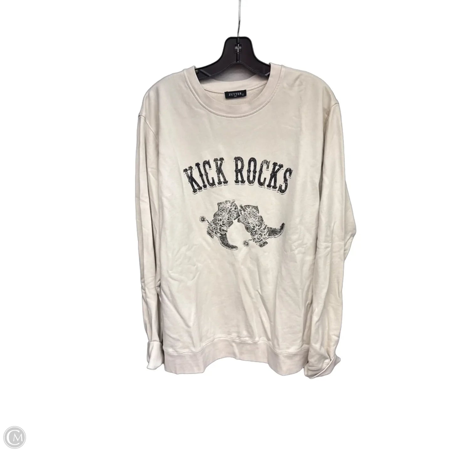 Sweater By Zutter In Cream, Size: L