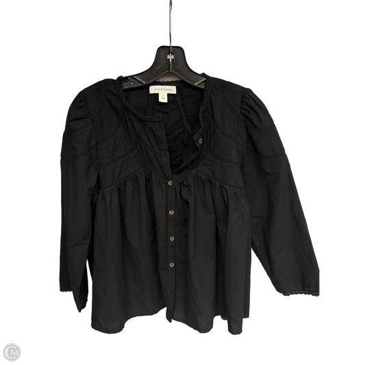 Top Long Sleeve By Treasure And Bond In Black, Size: S