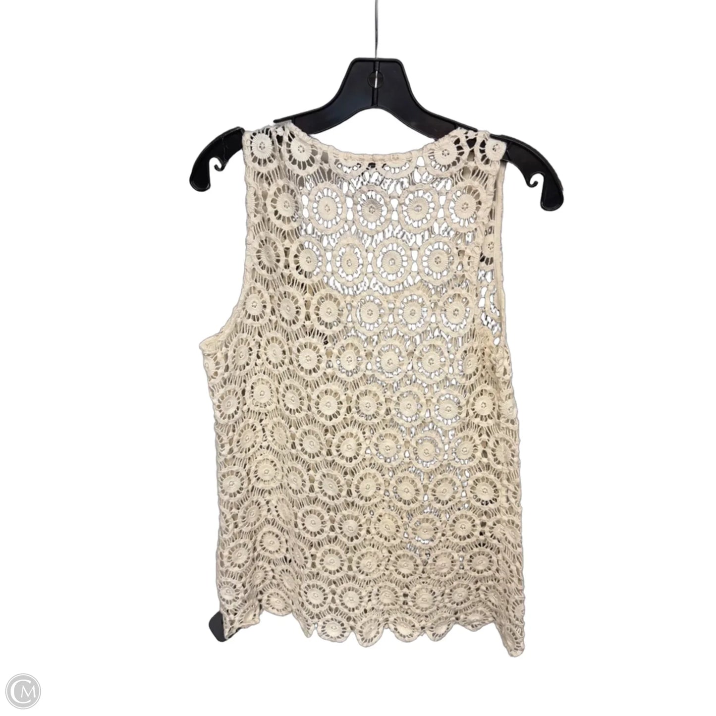 Top Sleeveless By Inc In Cream, Size: M