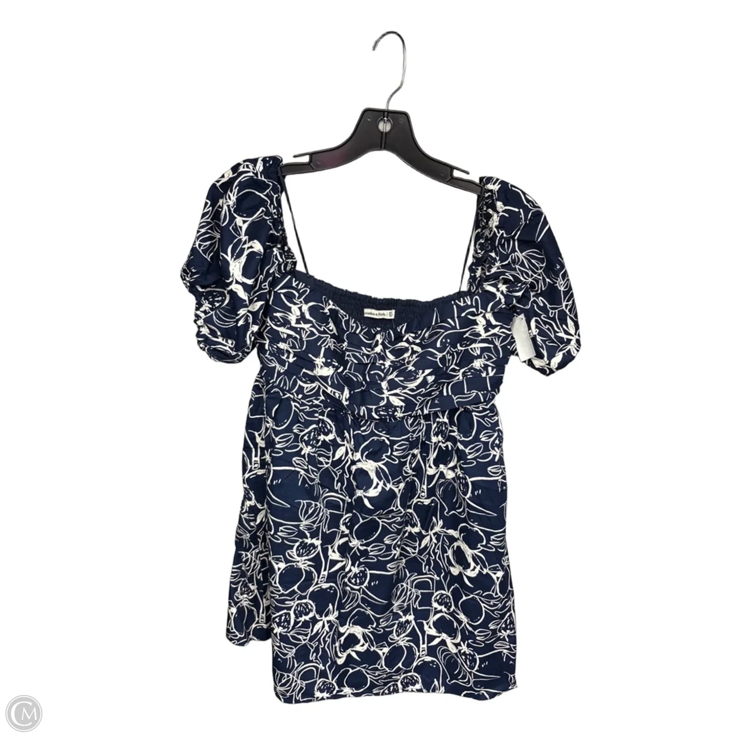 Dress Casual Short By Abercrombie And Fitch In Blue, Size: M