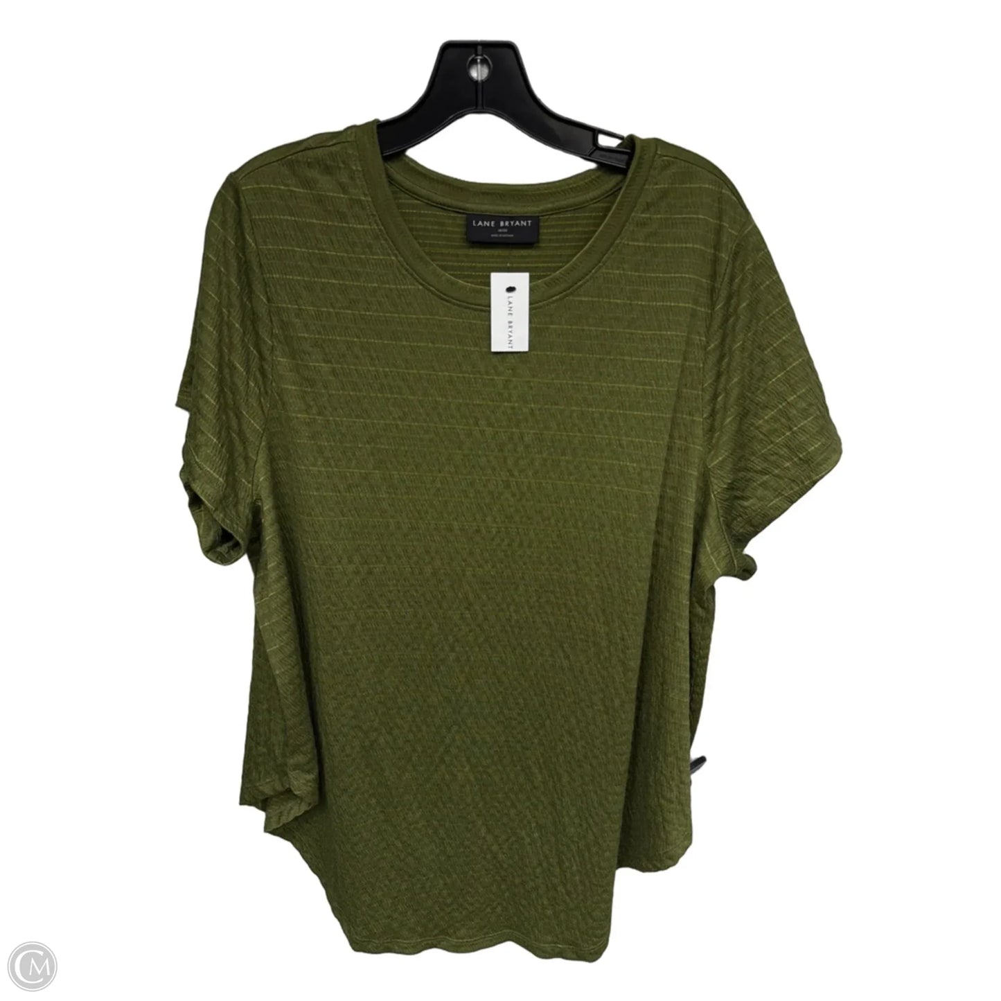 Top Short Sleeve By Lane Bryant In Green, Size: 18