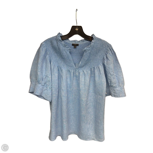 Top Short Sleeve By Talbots In Blue, Size: 1x