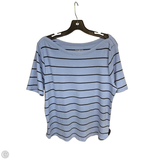 Top Short Sleeve By Talbots In Blue, Size: 2x