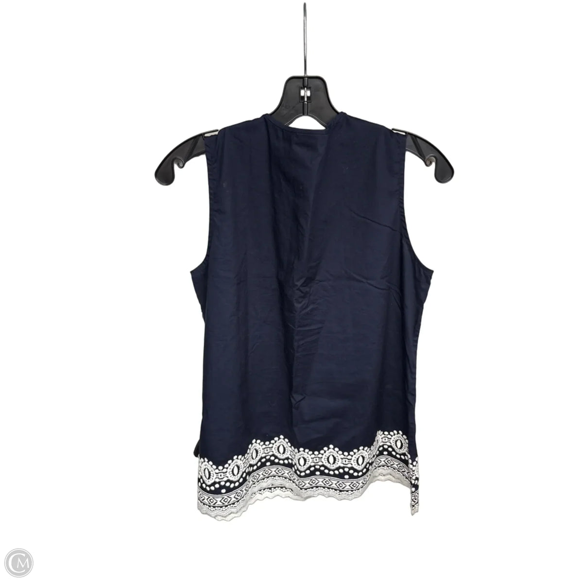 Top Sleeveless By Talbots In Navy, Size: Mp