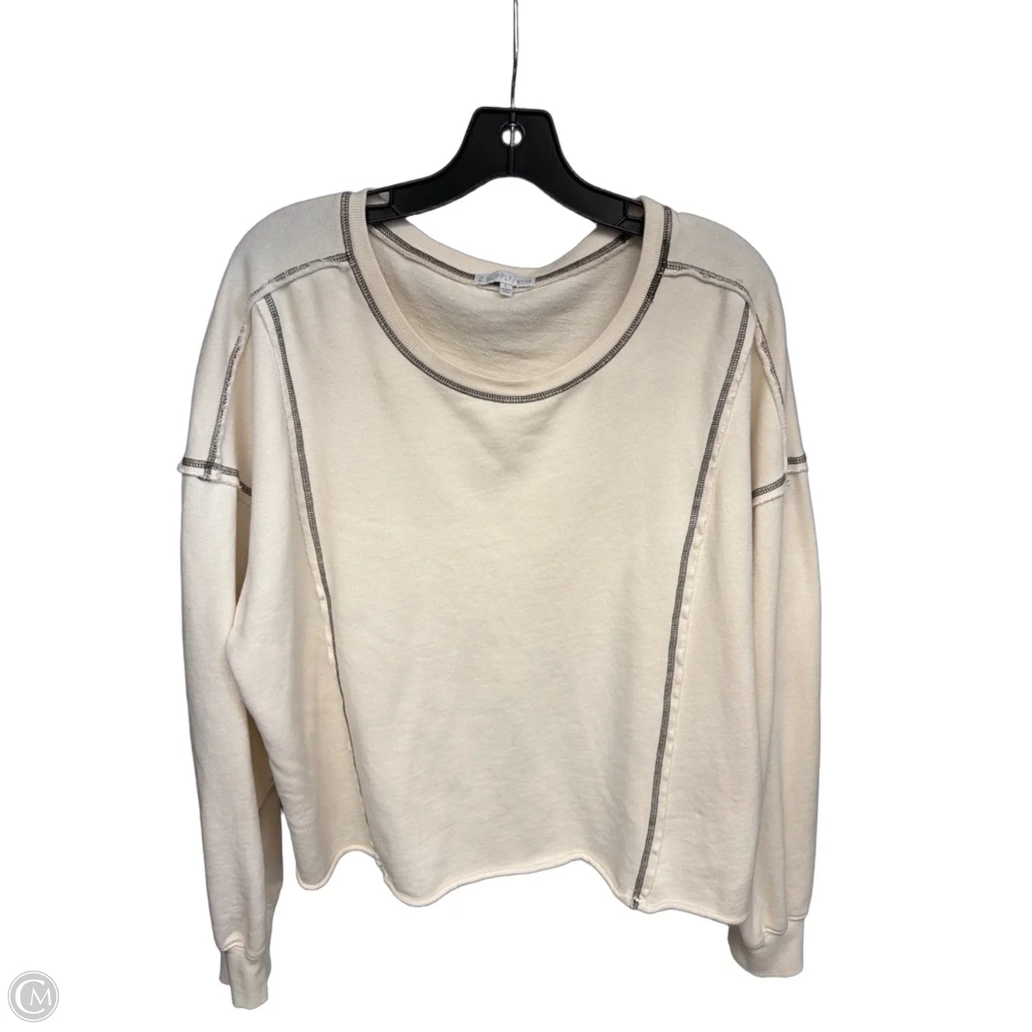 Sweater By Z Supply In Cream, Size: L