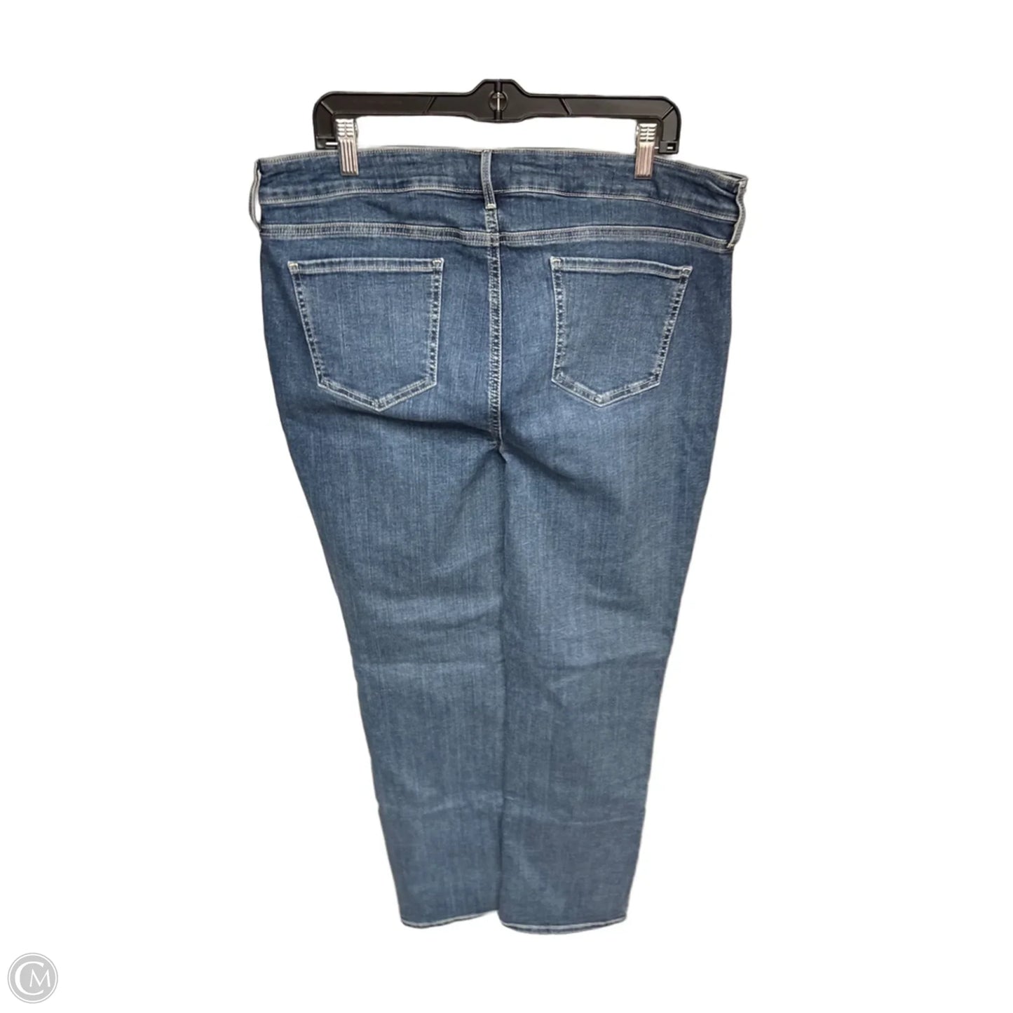 Jeans Straight By Nydj In Blue Denim, Size: 18