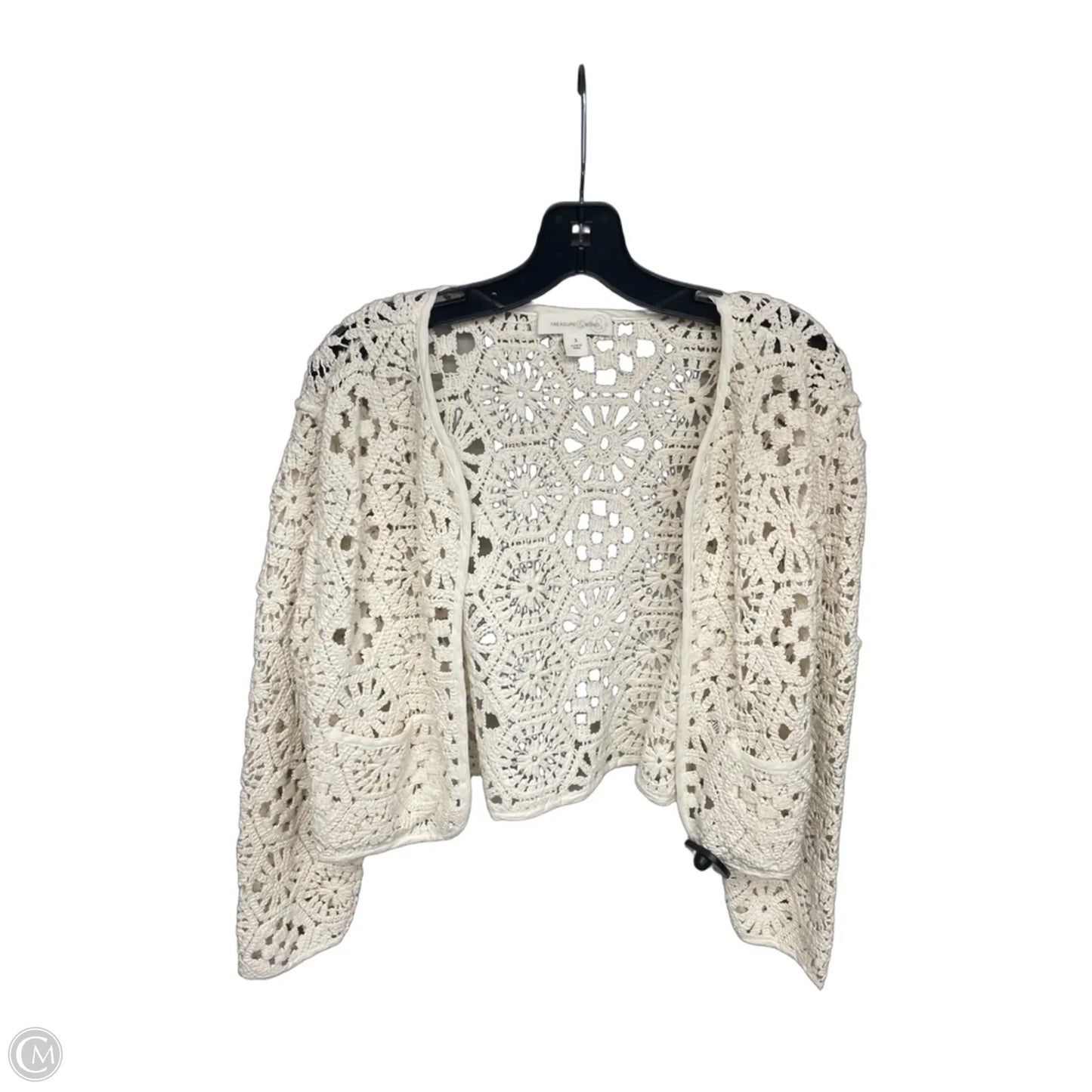 Cardigan By Treasure And Bond In Cream, Size: S