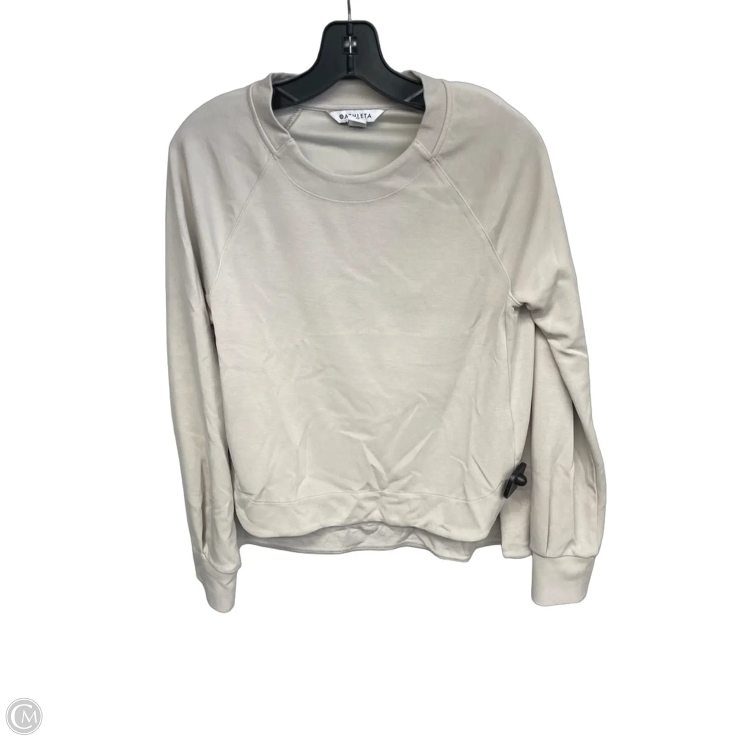 Sweatshirt Crewneck By Athleta In Cream, Size: Xs