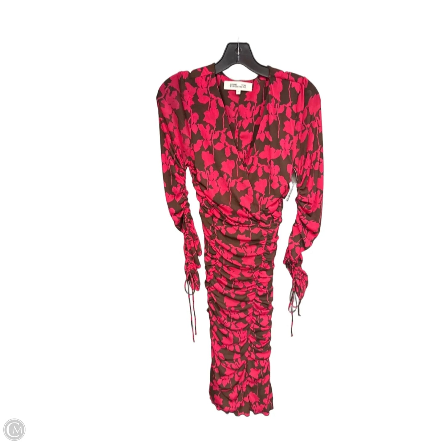 Dress Designer By Diane Von Furstenberg In Red, Size: M