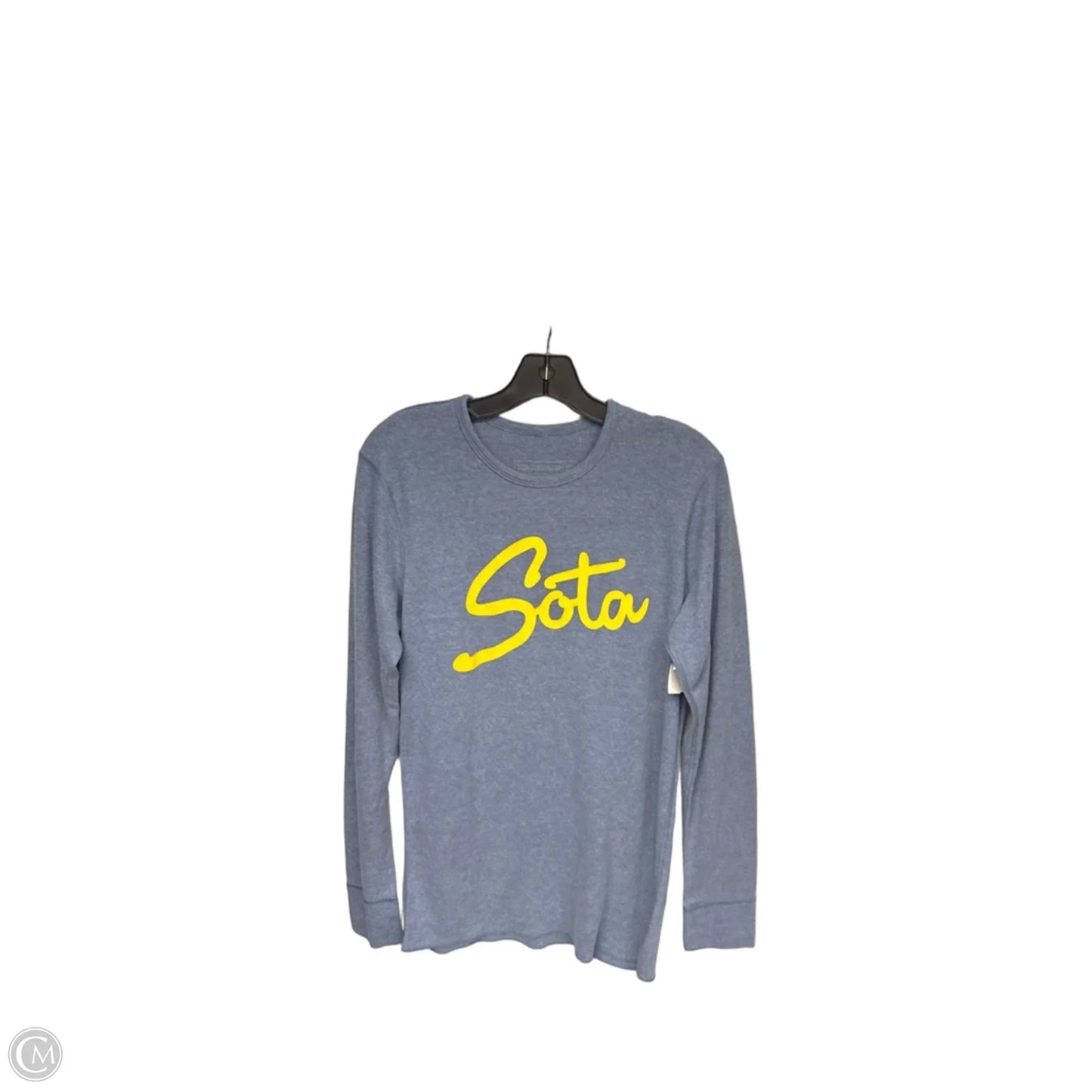 Top Long Sleeve By Clothes Mentor In Blue & Yellow, Size: L