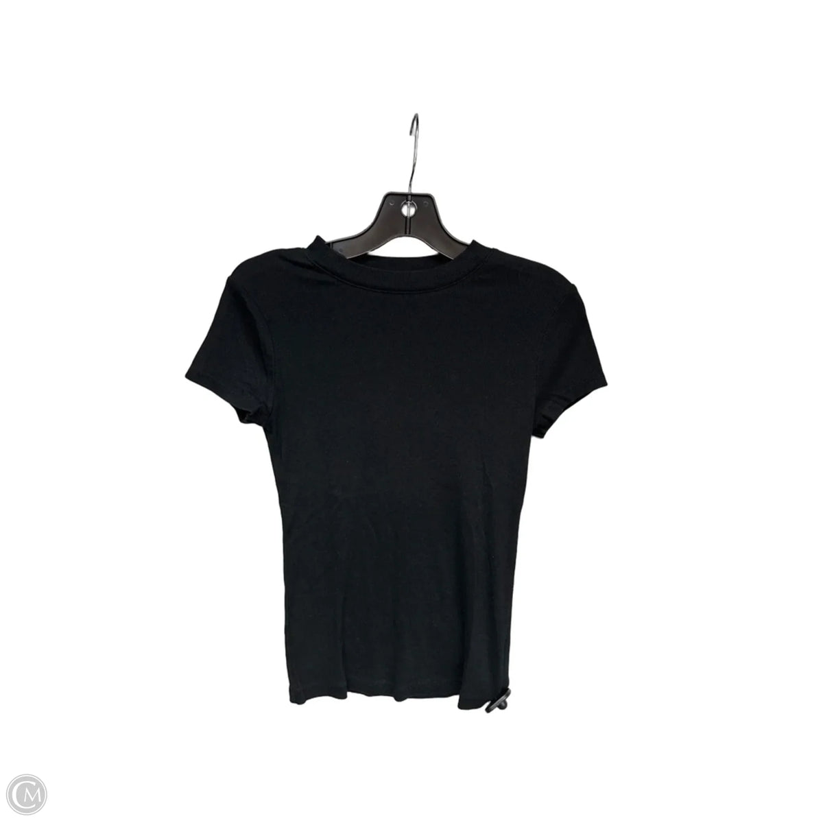 Top Short Sleeve Basic By A New Day In Black, Size: M
