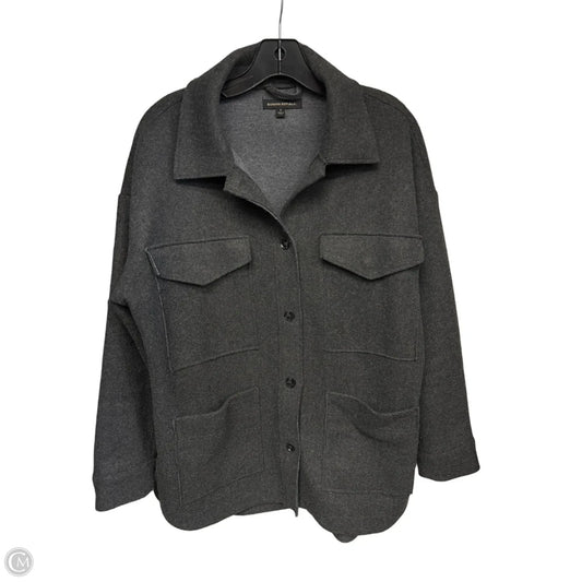 Coat Peacoat By Banana Republic In Grey, Size: Xs