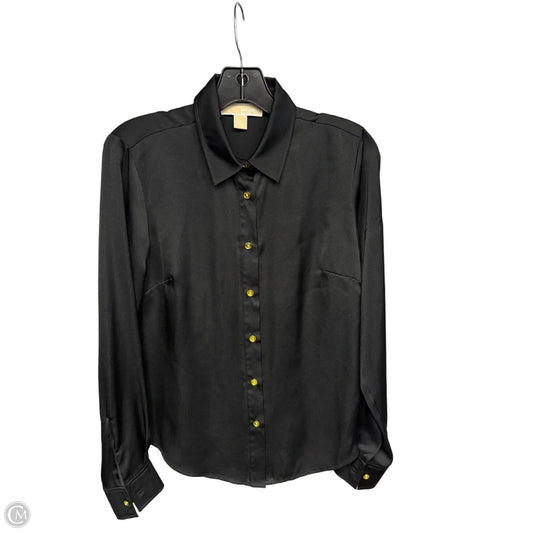Top Long Sleeve Designer By Michael Kors In Black, Size: S