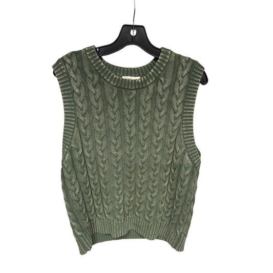 Vest Sweater By Faherty In Green, Size: L