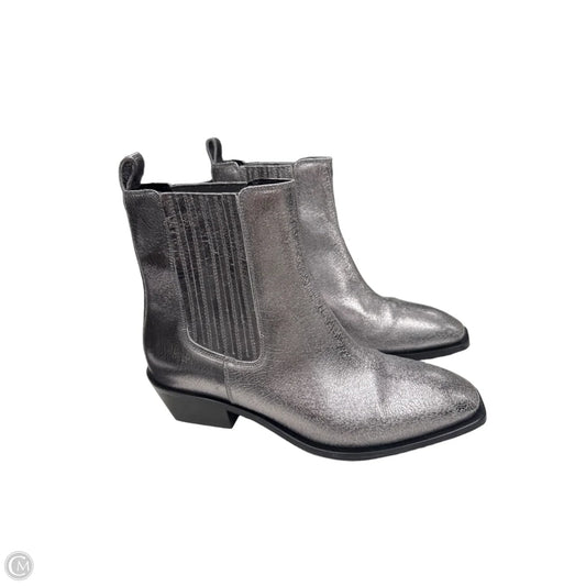 Boots Ankle Heels By Seychelles In Silver, Size: 10
