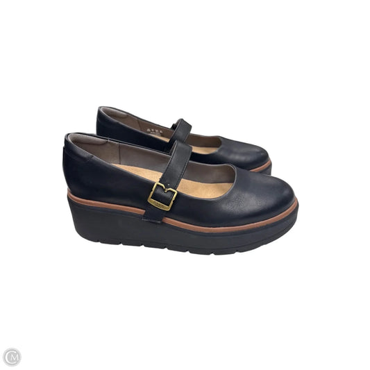 Shoes Heels Platform By Dr Scholls In Black, Size: 9.5