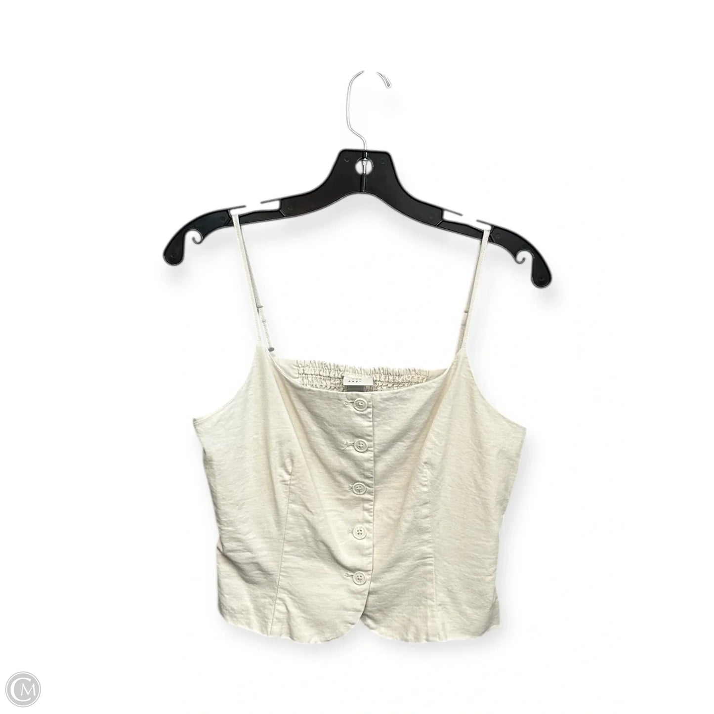 Top Sleeveless By A New Day In Cream, Size: S
