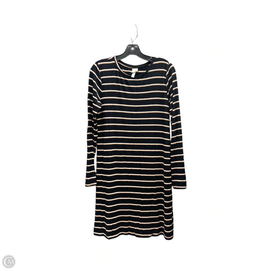 Dress Casual Midi By H&m In Black & Brown, Size: M