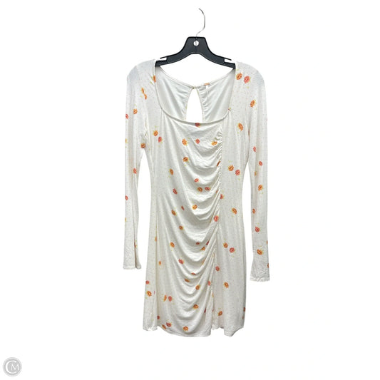 Dress Casual Short By Free People In Orange & White, Size: Xs