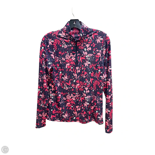Athletic Top Long Sleeve Collar By Callaway In Pink & Purple, Size: S