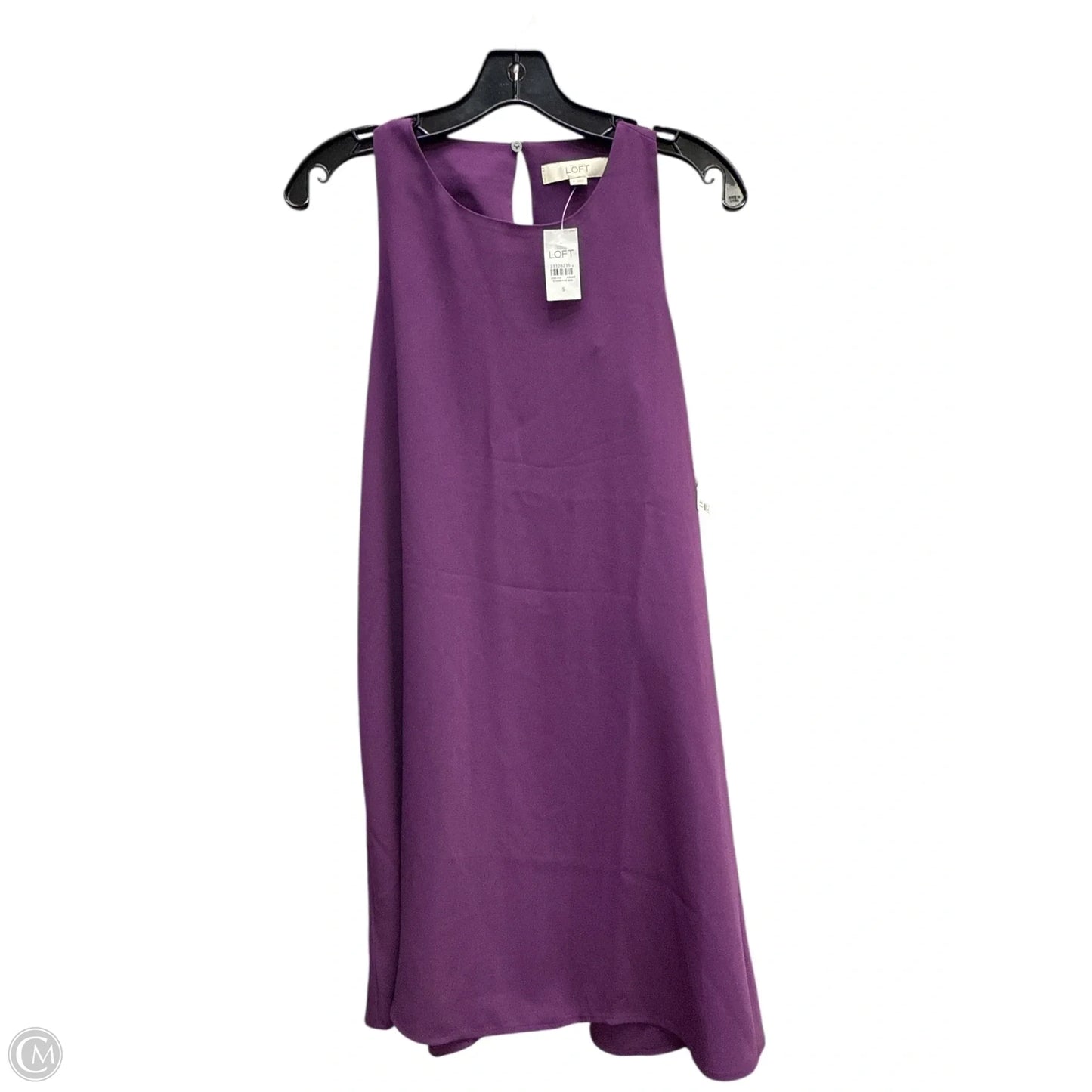 Dress Casual Midi By Loft In Purple, Size: S