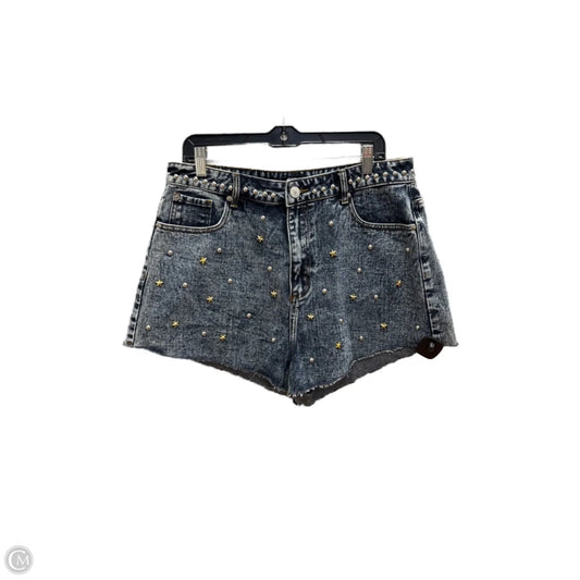 Shorts By Nasty Gal In Black Denim, Size: 12