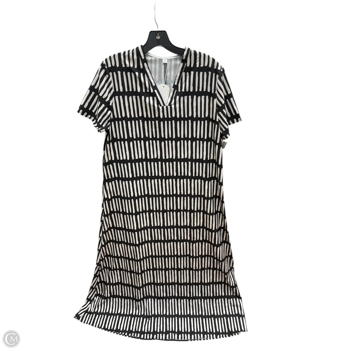 Dress Casual Maxi By Clothes Mentor In Black & White, Size: L