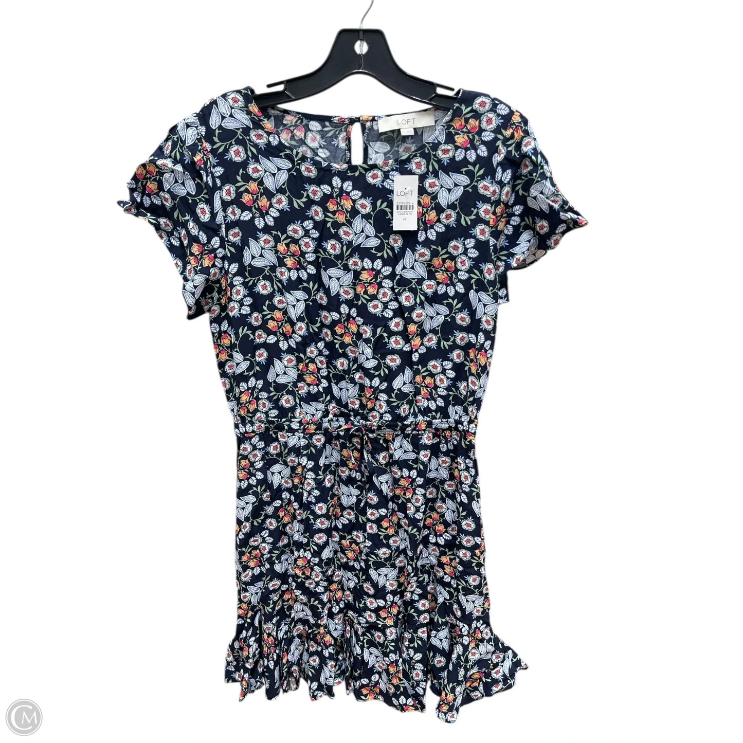 Dress Casual Midi By Loft In Navy, Size: M