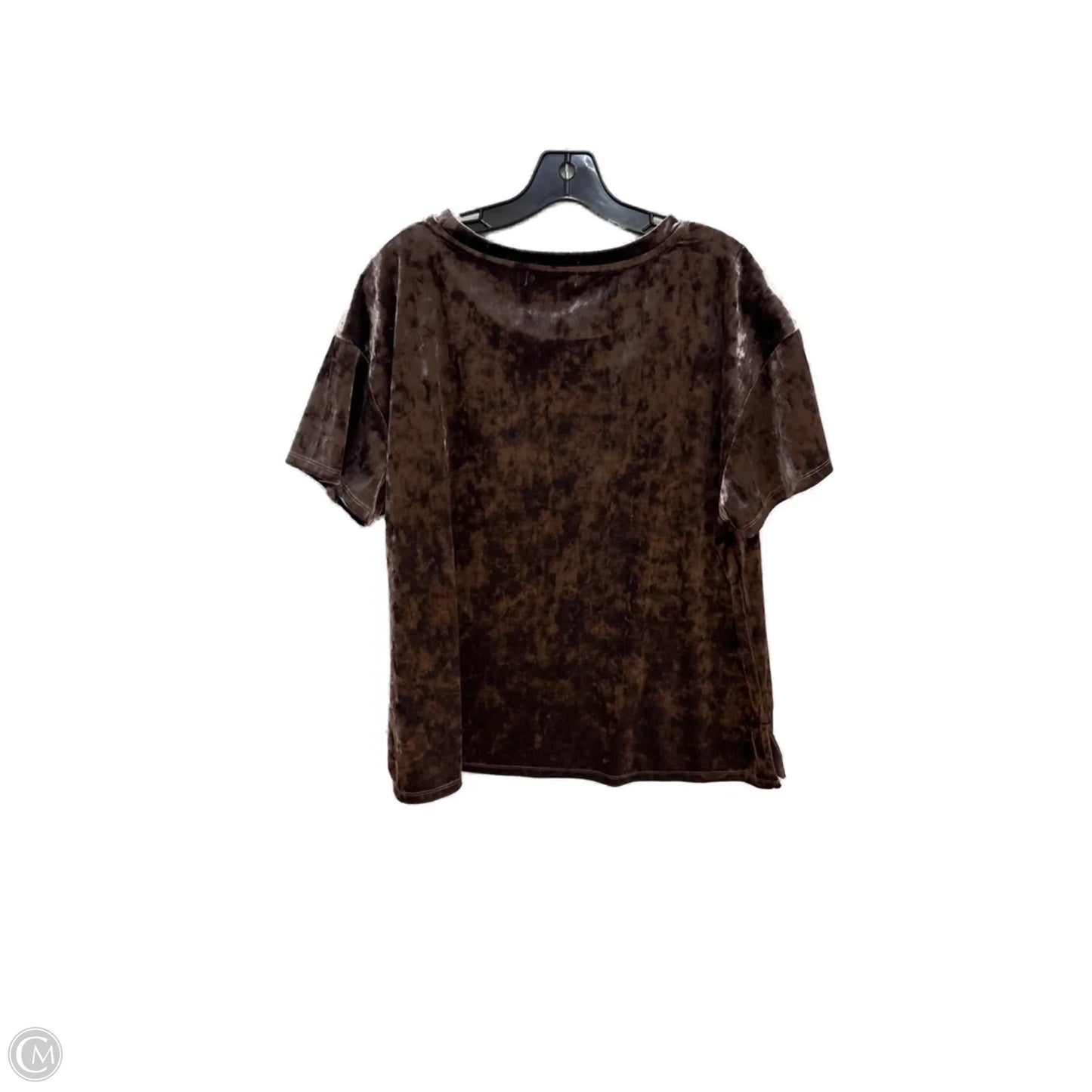 Top Short Sleeve By 89th And Madison In Brown, Size: L