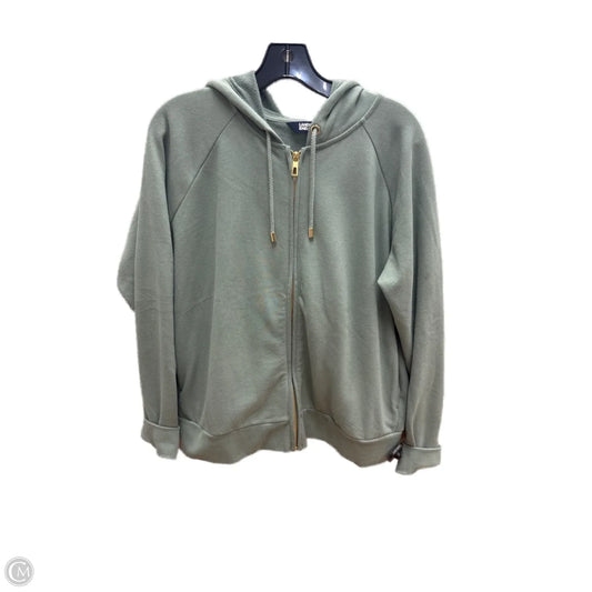Sweatshirt Hoodie By Lands End In Green, Size: L