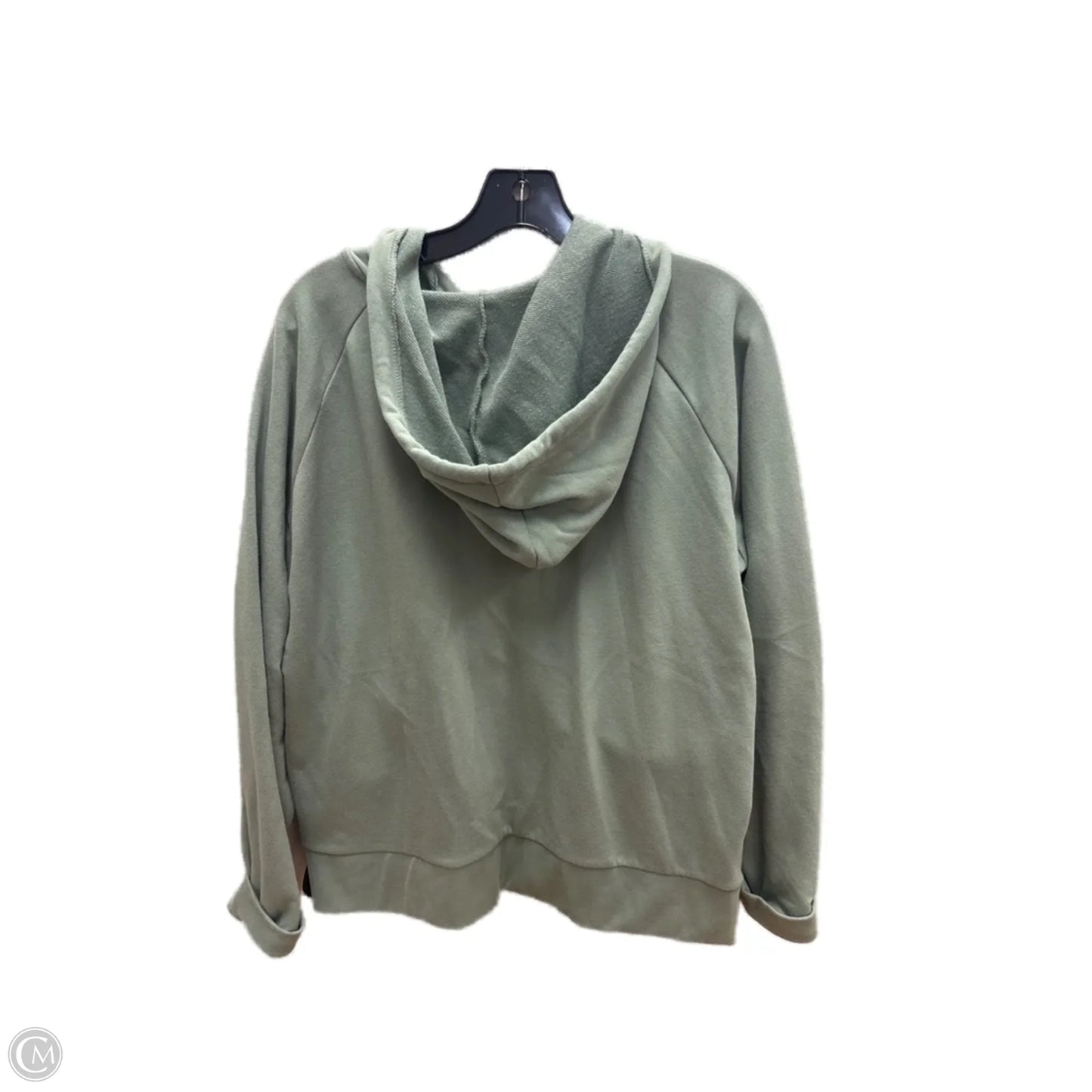 Sweatshirt Hoodie By Lands End In Green, Size: L