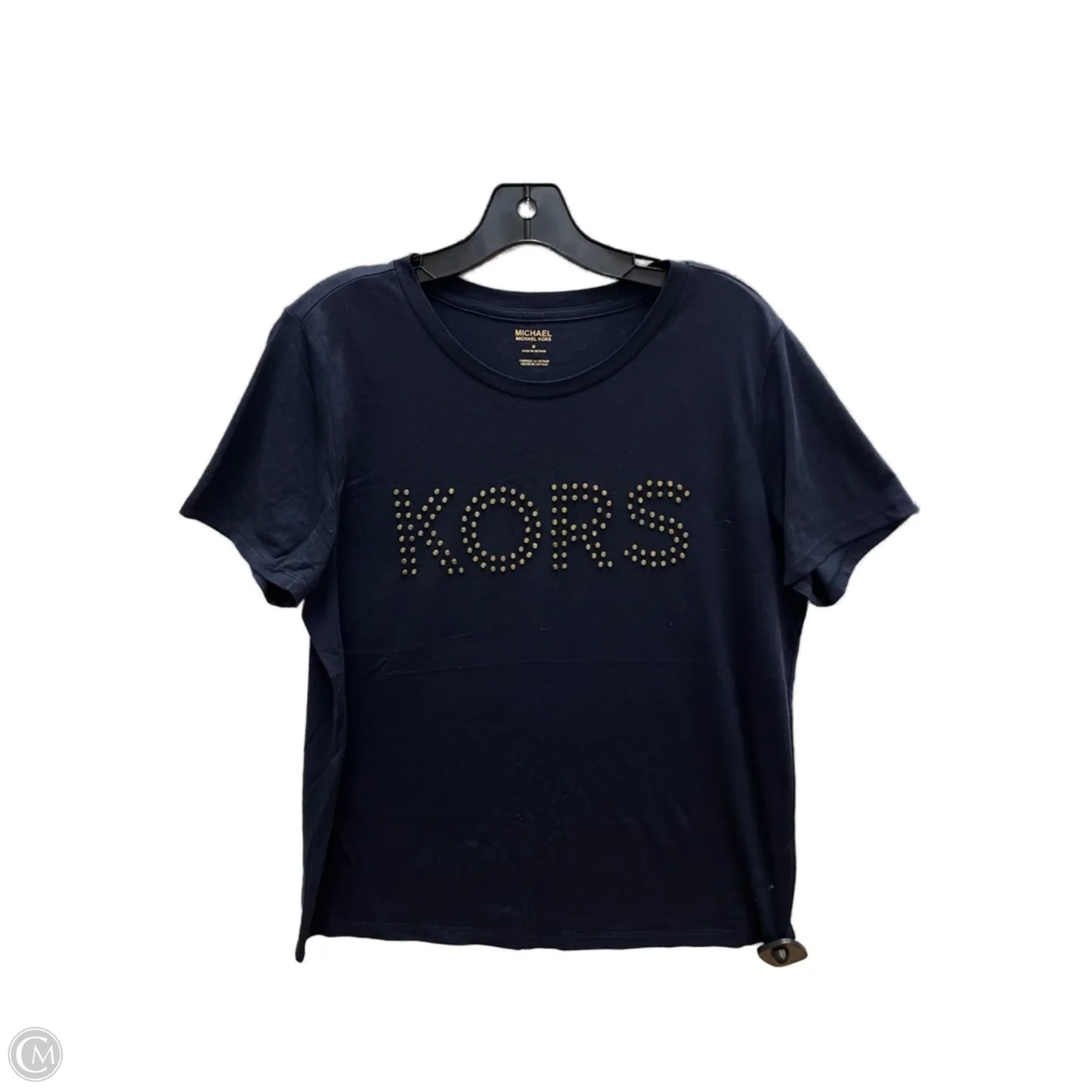 Top Short Sleeve By Michael By Michael Kors In Navy, Size: M