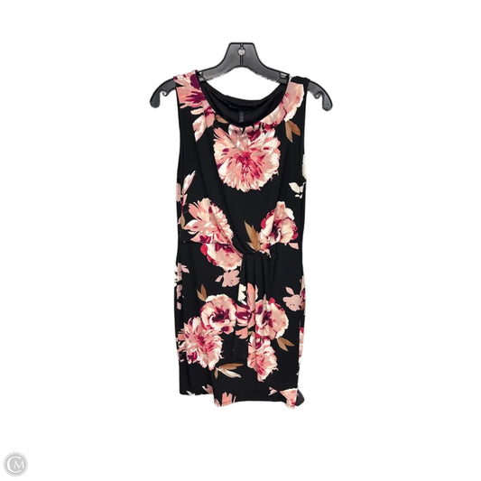 Dress Casual Midi By White House Black Market In Black & Pink, Size: S