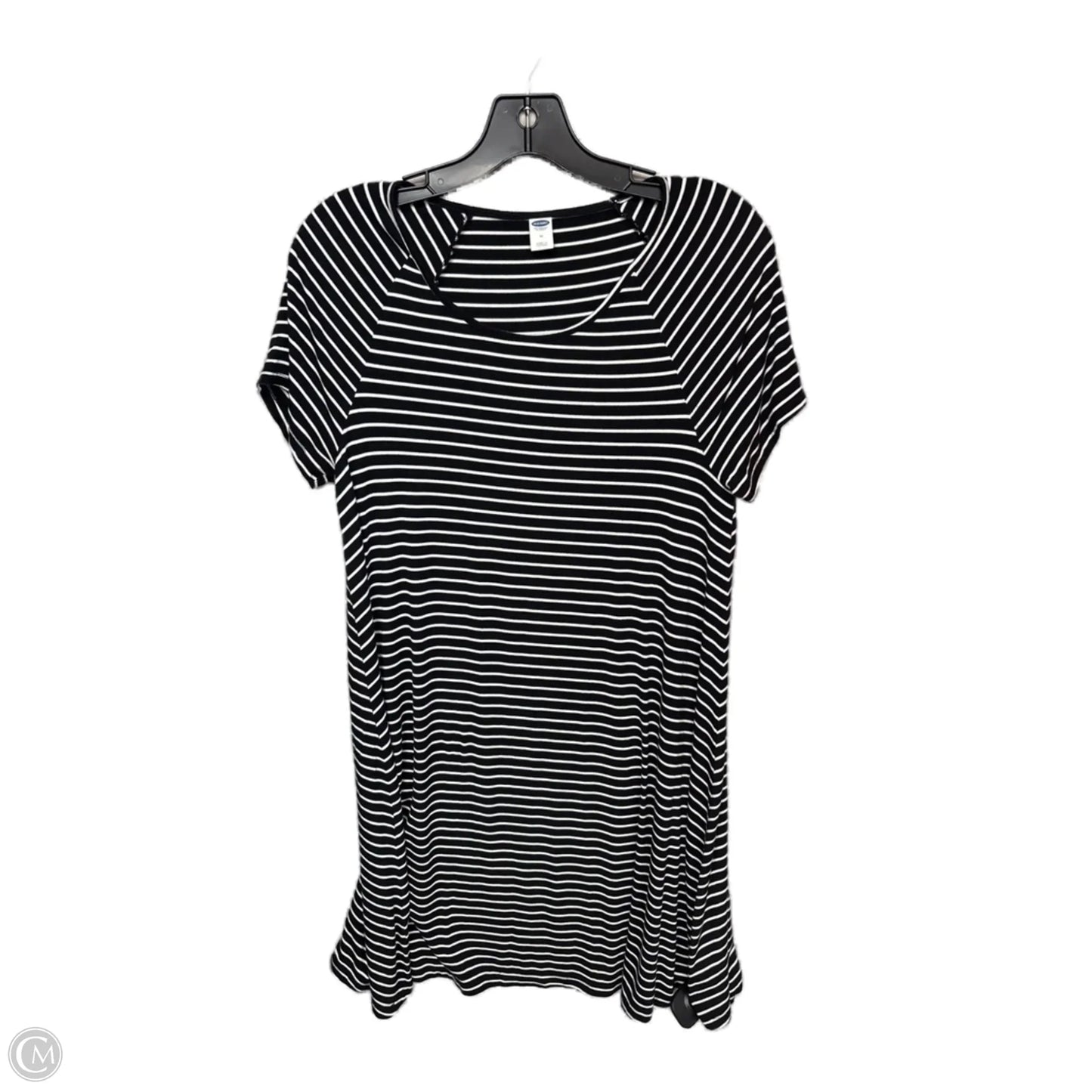 Dress Casual Midi By Old Navy In Black & White, Size: M