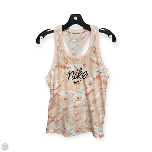 Athletic Tank Top By Nike Apparel In Orange, Size: S