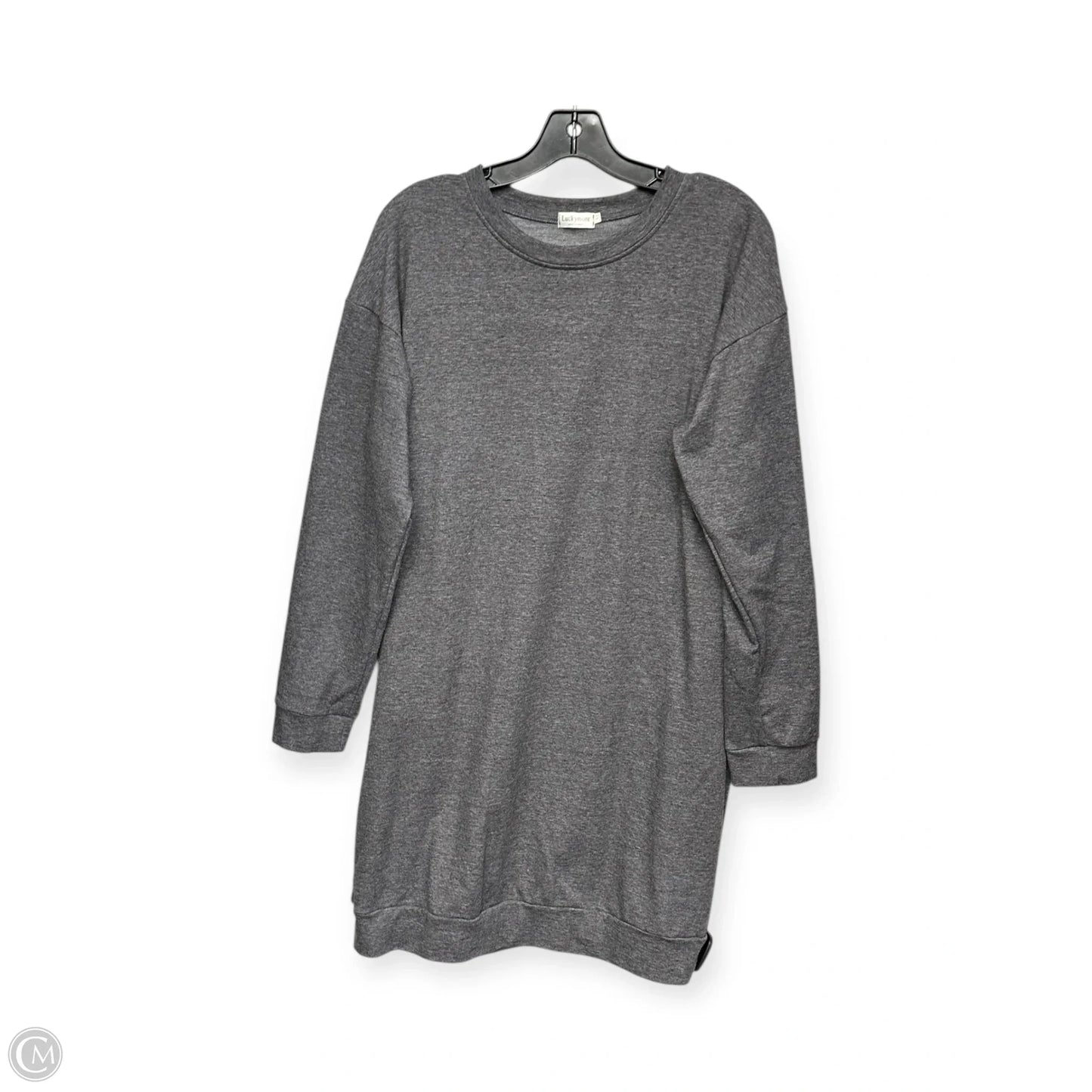 Dress Casual Midi By Clothes Mentor In Grey, Size: M