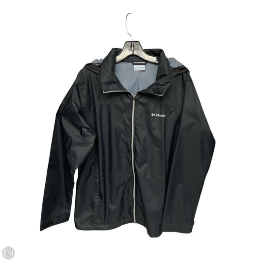 Jacket Windbreaker By Columbia In Black, Size: 1x