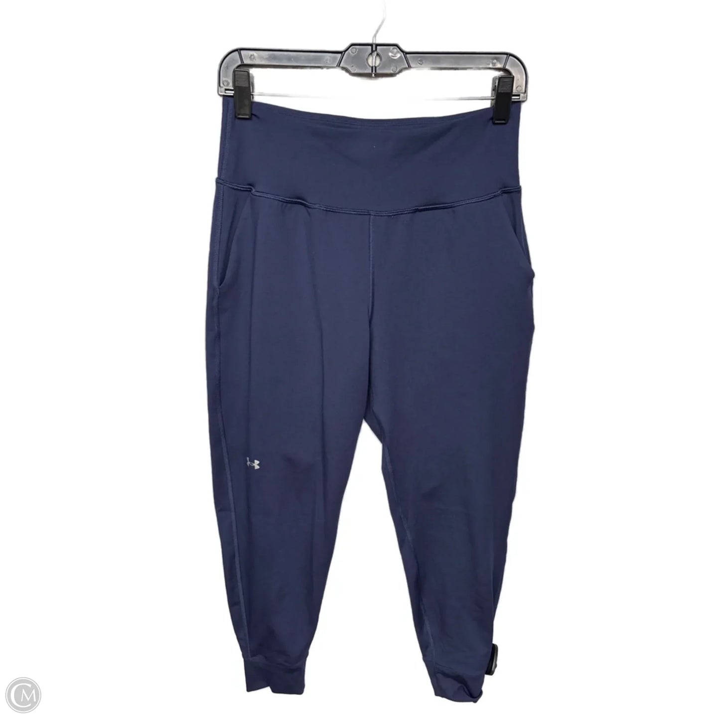 Athletic Pants By Under Armour In Navy, Size: M