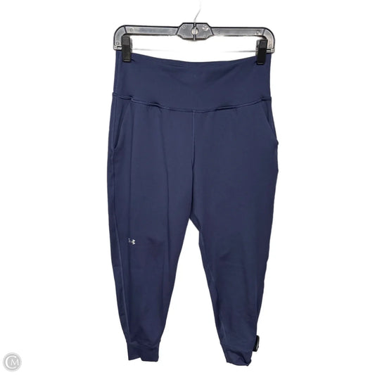 Athletic Pants By Under Armour In Navy, Size: M